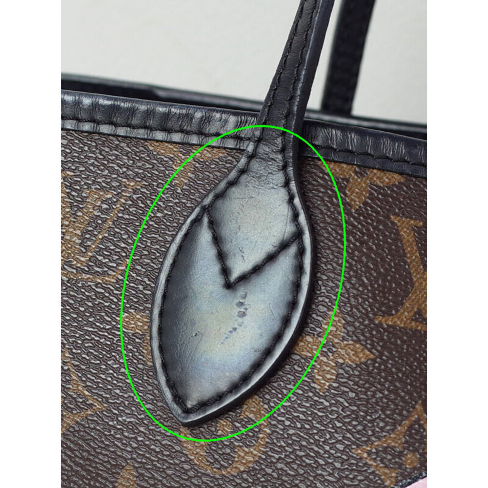 Louis Vuitton Bag Tote Brown Neverfull Monogram Leather - Picture 6 of 8